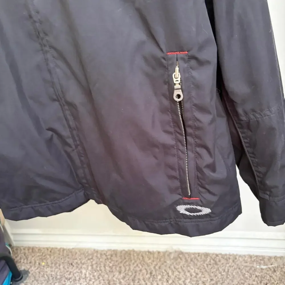 Vintage Y2K Oakley Software Harrington Style Mens L Zip Up Cyber Jacket